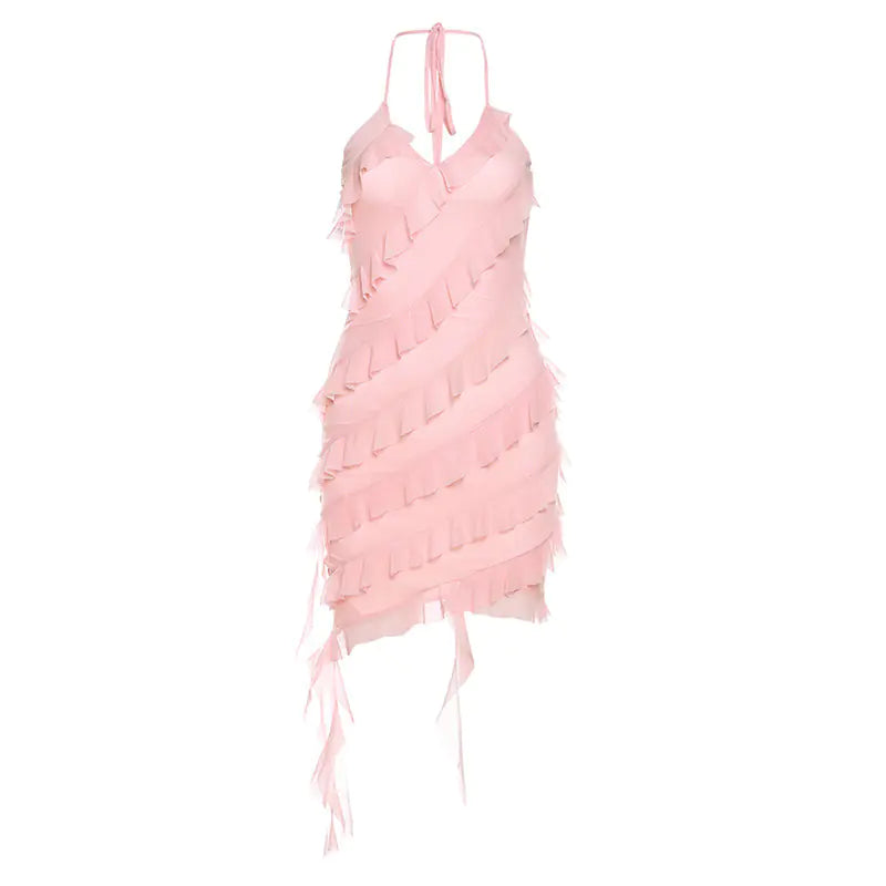 Solid Color Fashion Dress for Women