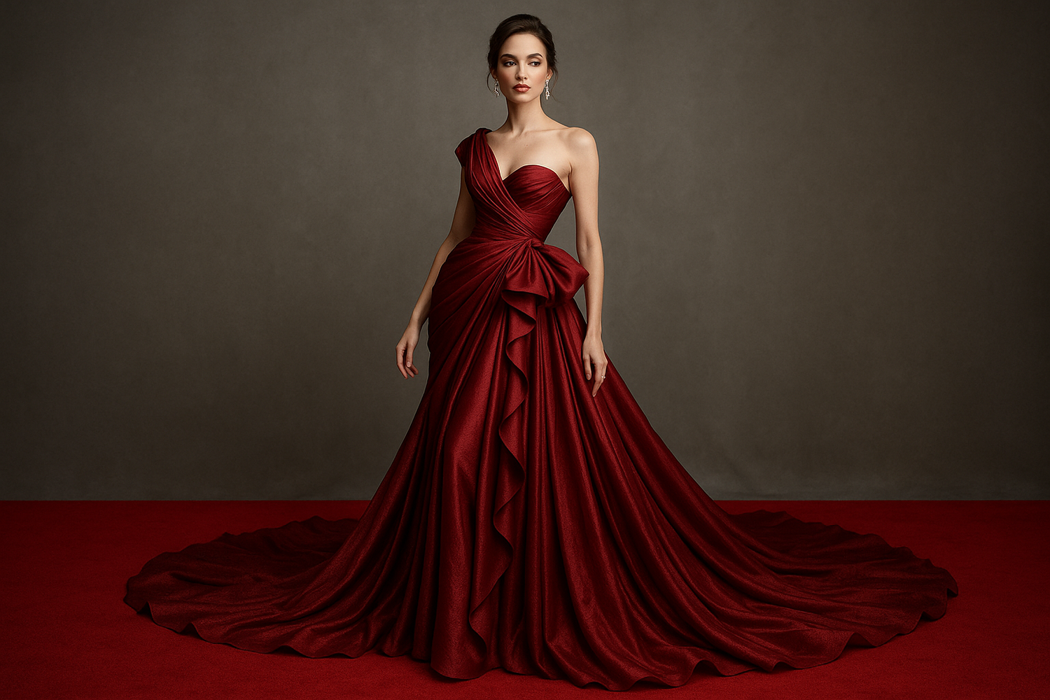 Elegance in lady dress , red carpet worthy 