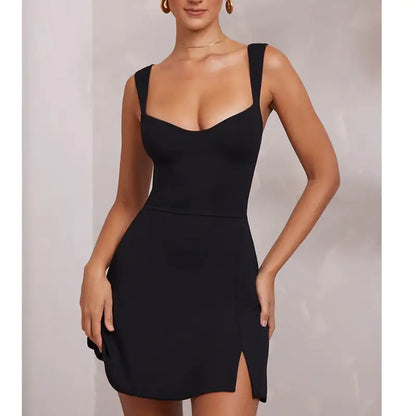 Sling Backless Spaghetti Strap Dress for Party Night